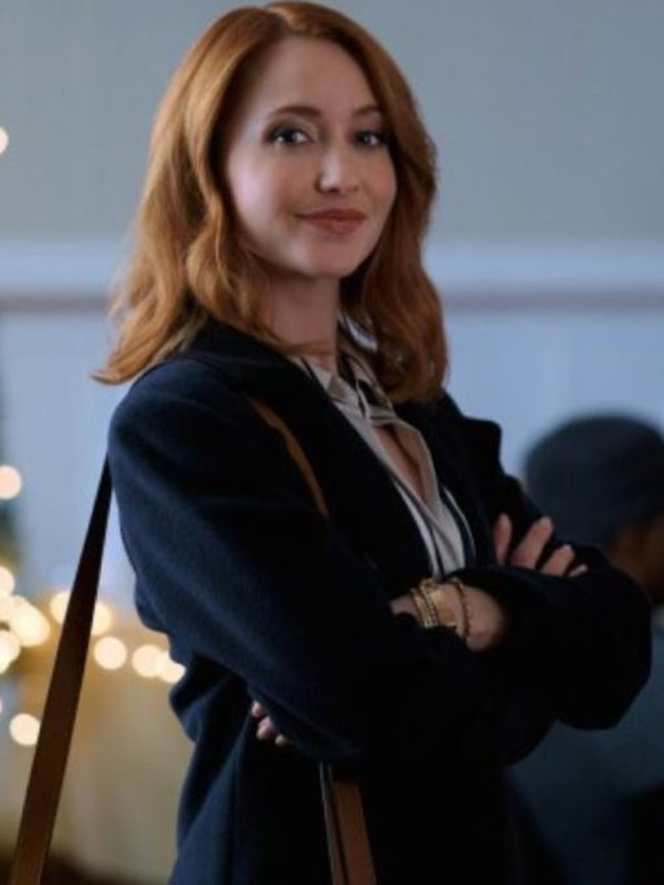 2024 Emily Tennant All I Need For Christmas Black Trench Coat