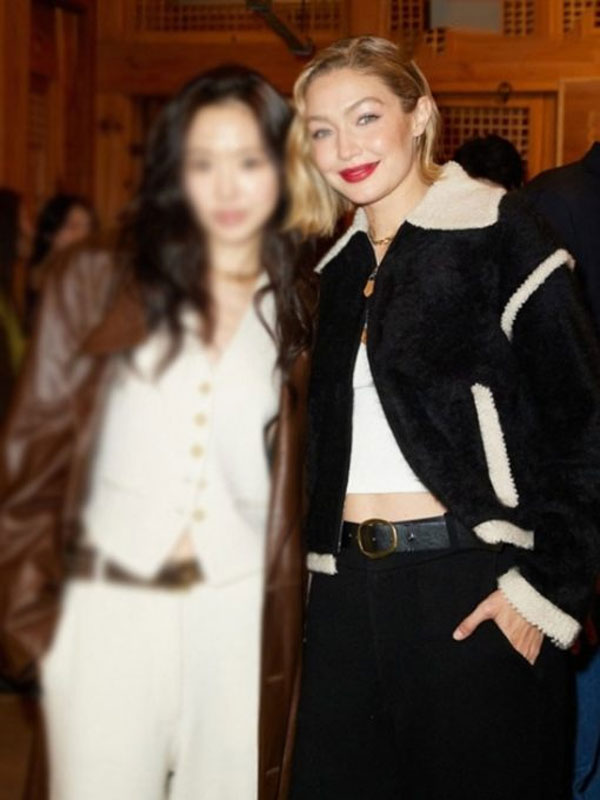 2024 Guest in Residence Gigi Hadid Black Bomber Jacket