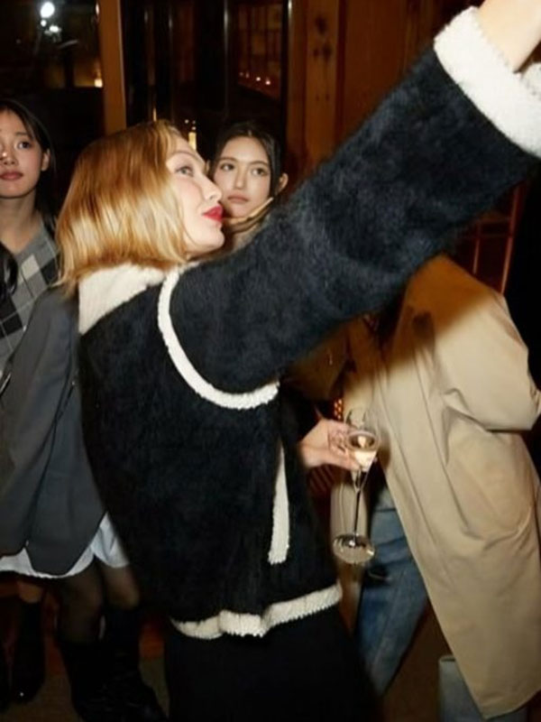 2024 Guest in Residence Gigi Hadid Black Bomber Jacket