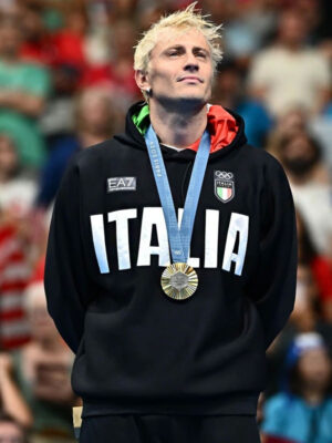 2024 Italy Olympic Black Fleece Pullover Hoodie