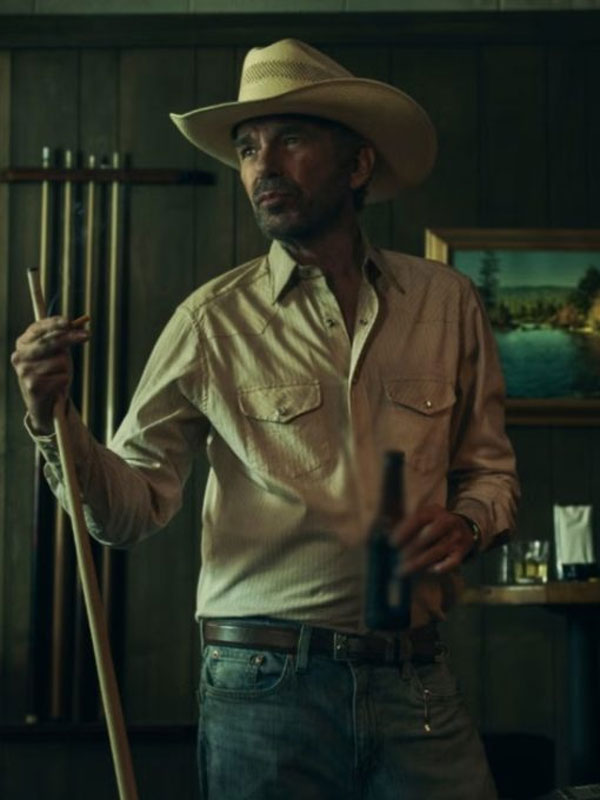 2024 Landman Billy Bob Thornton White Shirt