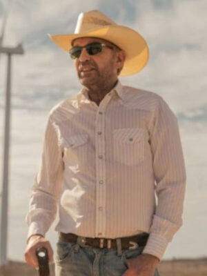 2024 Landman Billy Bob Thornton White Shirt