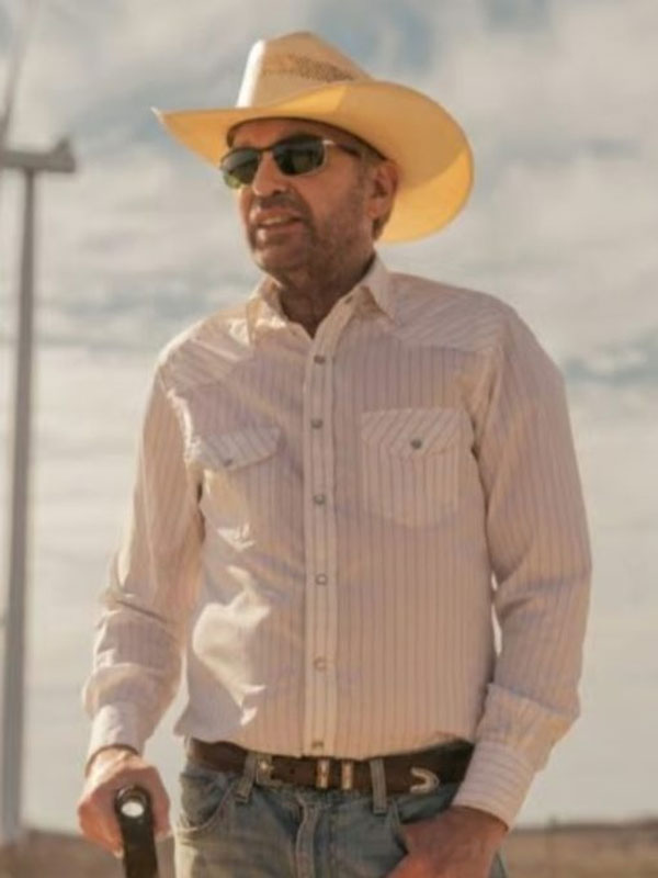 2024 Landman Billy Bob Thornton White Shirt