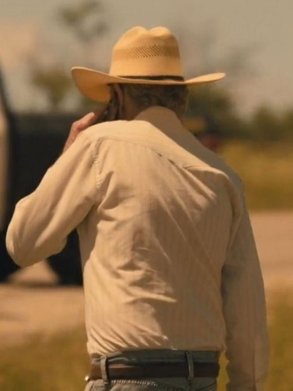 2024 Landman Billy Bob Thornton White Shirt