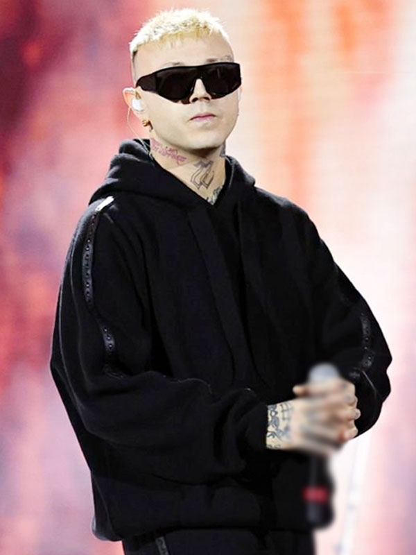 2024 Lazza Black Fleece Hoodie In Pullover