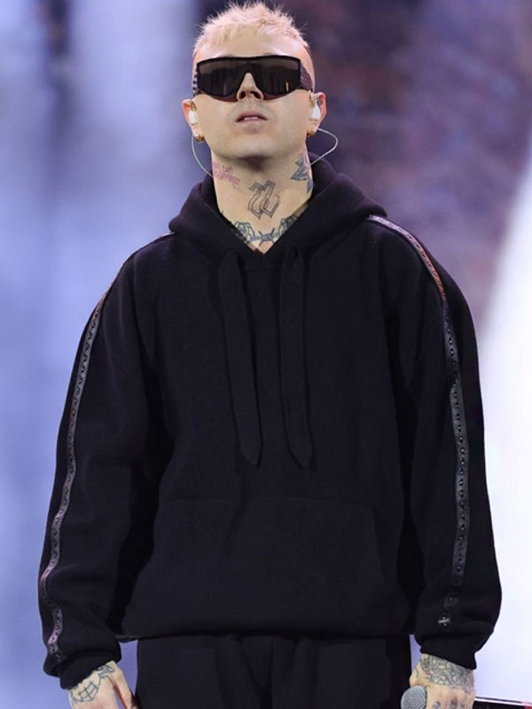 2024 Lazza Black Fleece Hoodie In Pullover