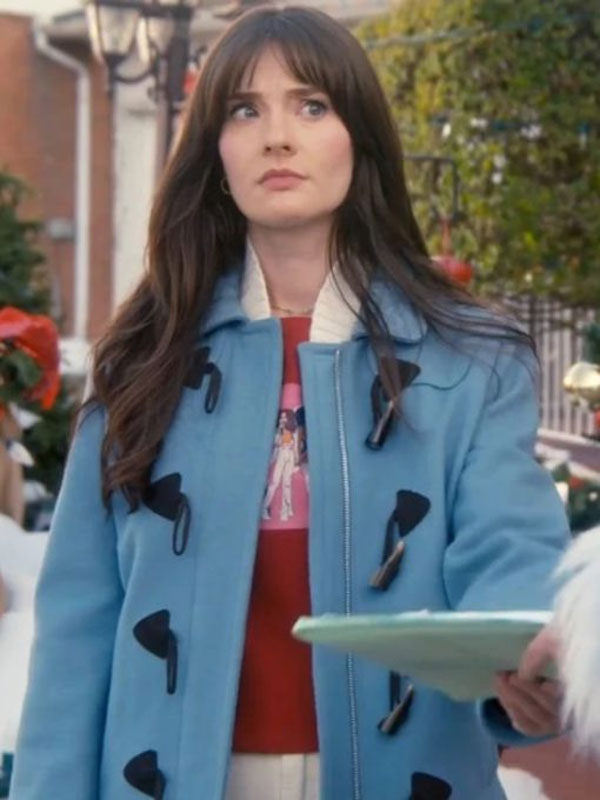A ’90s Christmas Eva Bourne Blue Wool Jacket