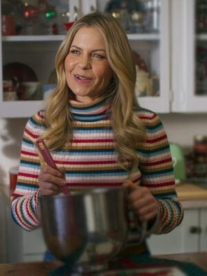 a-christmas-less-2024-candace-cameron-bure-stripe-wool-sweater