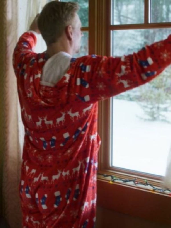 A Christmas Less Traveled Eric Christmas Red Fleece Jumpsuit