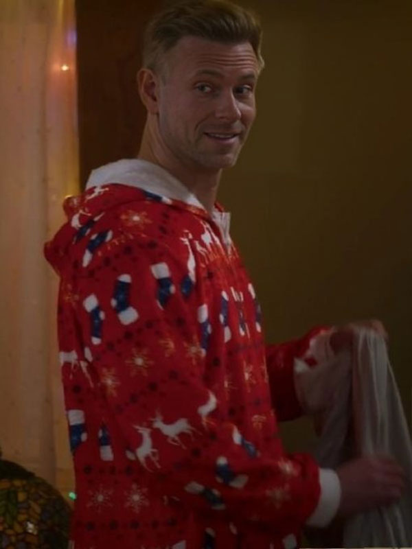 A Christmas Less Traveled Eric Christmas Red Fleece Jumpsuit