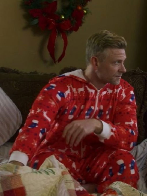 A Christmas Less Traveled Eric Christmas Red Fleece Jumpsuit
