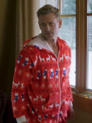 A Christmas Less Traveled Eric Christmas Red Fleece Jumpsuit
