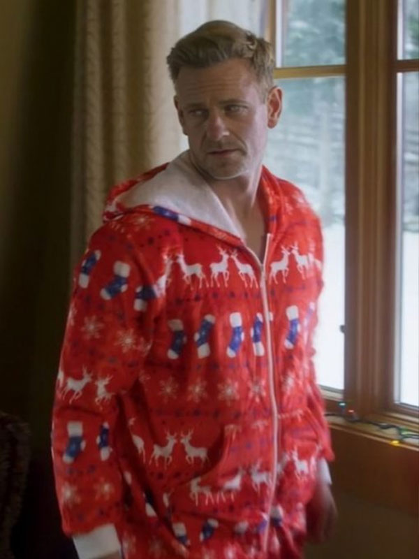 A Christmas Less Traveled Eric Christmas Red Fleece Jumpsuit