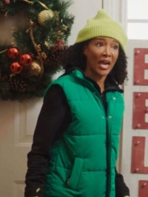 A Christmas Miracle Noree Victoria Green Puffer Vest