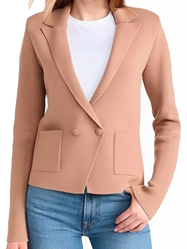 A Man On The Inside 2024 Stephanie Beatriz Brown Blazer