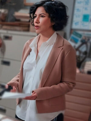 A Man On The Inside 2024 Stephanie Beatriz Brown Blazer
