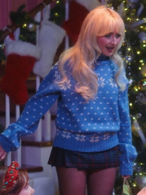 a-nonsense-christmas-with-sabrina-carpenter-2024-blue-wool-sweater-3