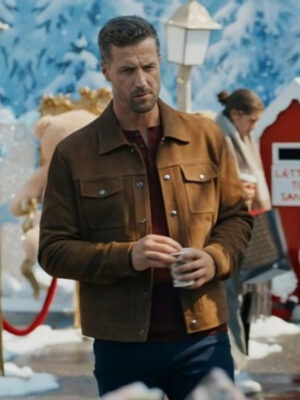 A Novel Noel Brendan Penn Brown Suede Leather Jacket