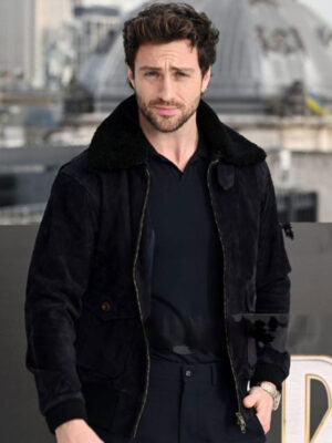 aaron-taylor-johnson-kraven-the-hunter-black-shearling-jacket-2
