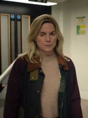 Bad Sisters S02 Eva Birthistle Colorblock Cotton Jacket