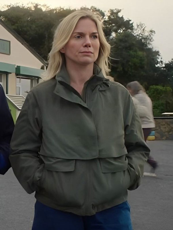 Bad Sisters S02 Eva Birthistle Green Cotton Jacket