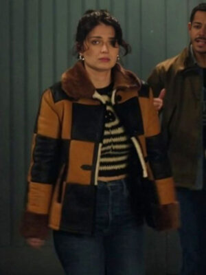 Bad Sisters S02 Eve Hewson Leather Shearling Bomber Jacket