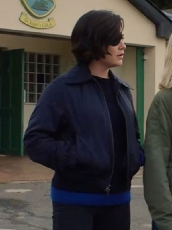 Bad Sisters S02 Sarah Greene Blue Zipper Jacket