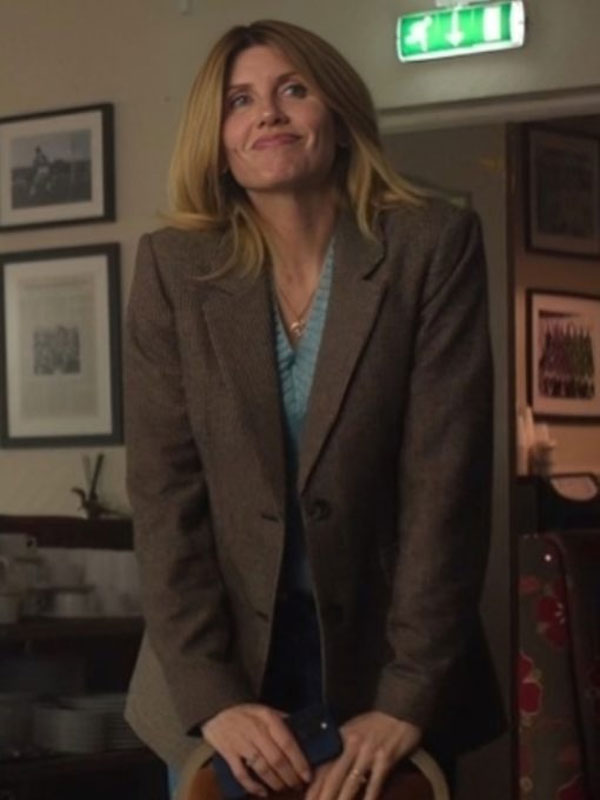 Bad Sisters S02 Sharon Horgan Brown Wool Blazer