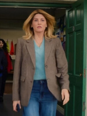 Bad Sisters S02 Sharon Horgan Brown Wool Blazer
