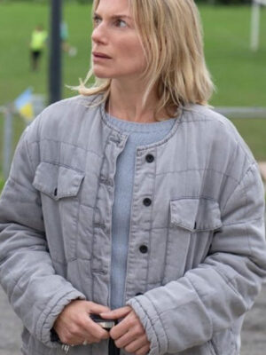 Bad Sisters S02 Sharon Horgan Gray Cotton Jacket