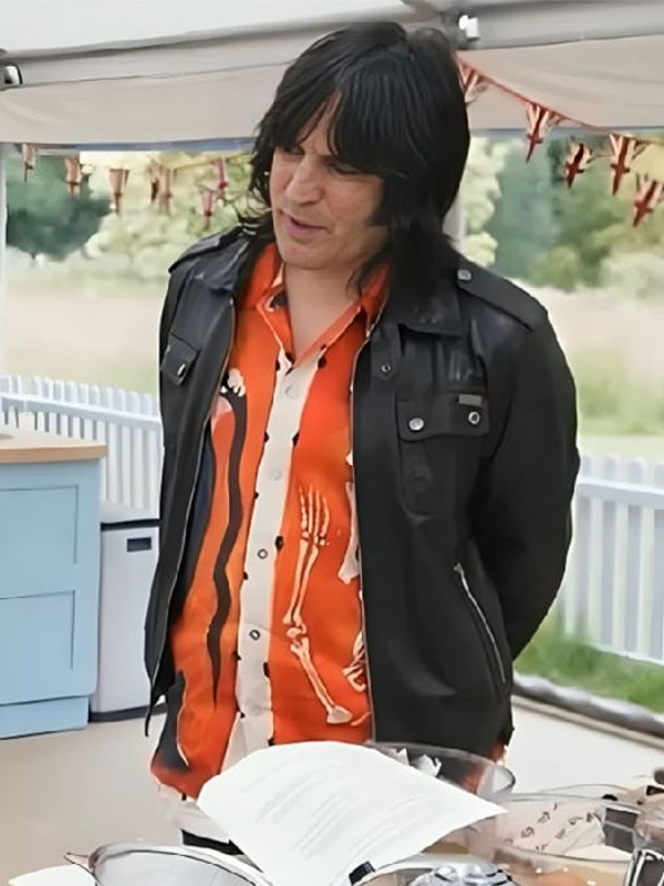 Bake Off S15 Noel Fielding Black Leather Jacket