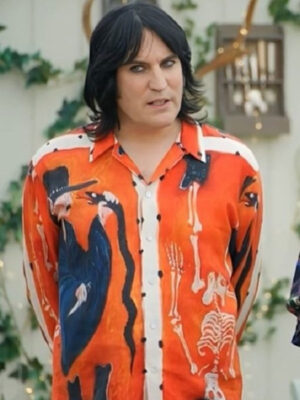 Bake Off S15 Noel Fielding Orange Ramblin Cotton Shirt