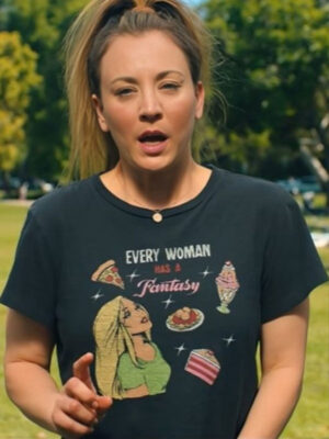 Based on a True Story 2024 Kaley Cuoco Black Tee