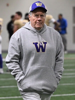 Bill Belichick Washington Huskies Grey Hoodie