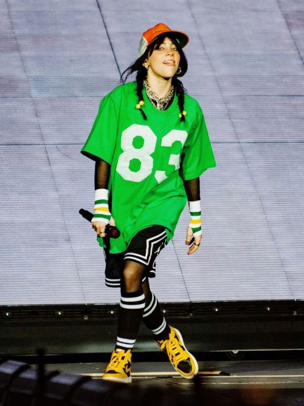 Billie Eilish Green Pullover Jersey