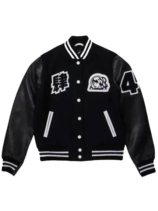 Billionaire Girls Club Holiday Black Varsity Jacket