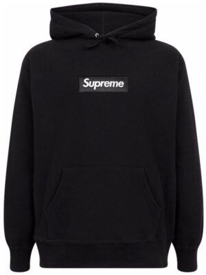 Black Supreme Fleece Pullover Hoodie