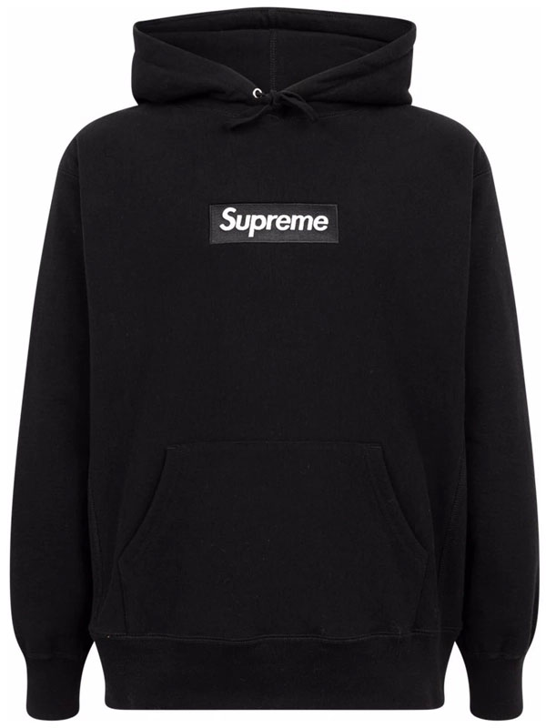 Black Supreme Fleece Pullover Hoodie