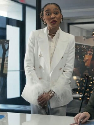 Brewster’s Millions China Anne McClain White Suiting Suit