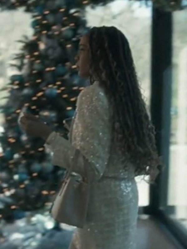 Brewster’s Millions Christmas 2024 China Anne McClain Sequin Blazer