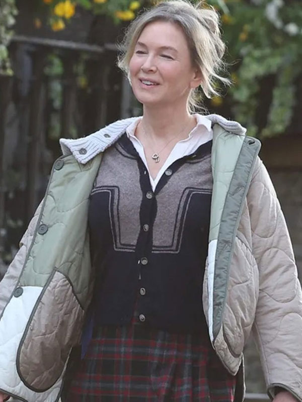 Bridget Jones Mad About The Boy 2025 Renée Zellweger Beige Jacket