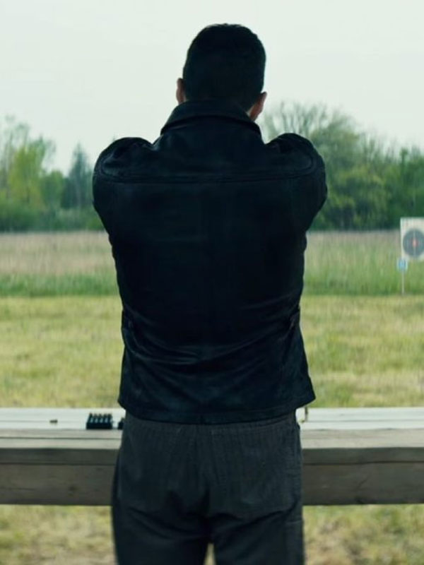 Brilliant Minds 2024 Zachary Quinto Black Leather Jacket