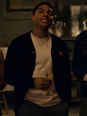 Brilliant Minds Spence Moore II Black Fleece Cardigan