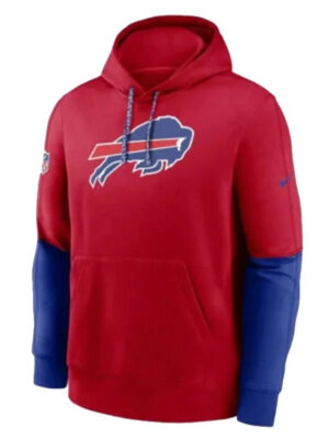 Buffalo Bills Sideline Club Red Pullover Hoodie