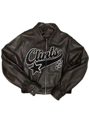 Bully Clints Black Zipper Leather Jacket
