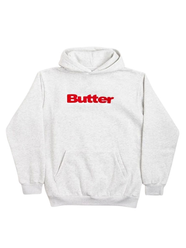 Butter Grey Fleece Pullover Hoodie