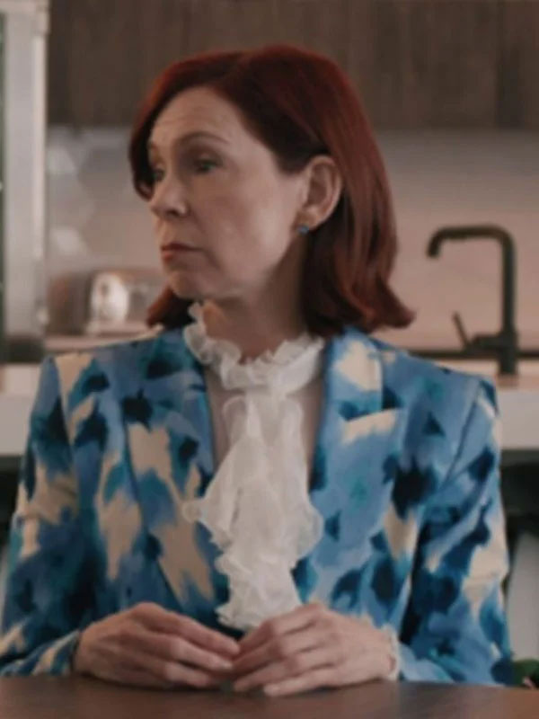 Carrie Preston Elsbeth S02 Blue Printed Blazer