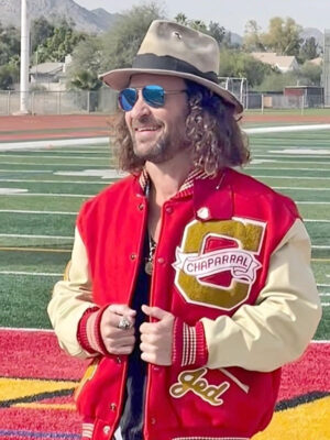Chaparral Letterman Red Wool Varsity Jacket