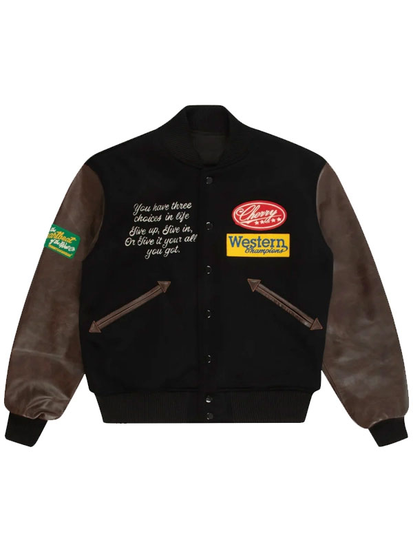 Cherry Rodeo Champ Wool Varsity Jacket