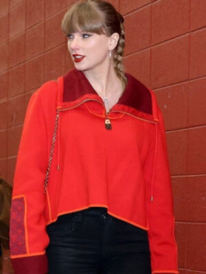 Chiefs vs Raiders Game Taylor Swift Red Wool Sweater